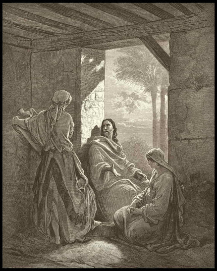 Jesus at the house of martha and mary