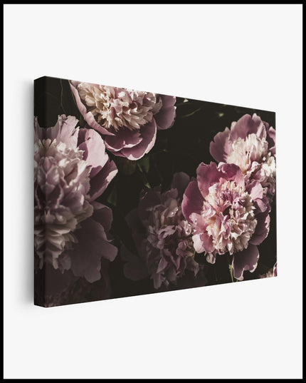 Pink Flowers Bouquet Canvas