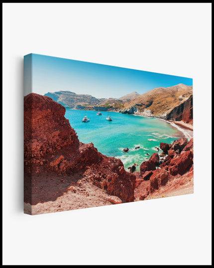 Red Beach Canvas