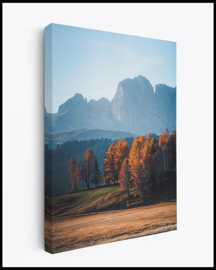 Dolomites Trees Canvas