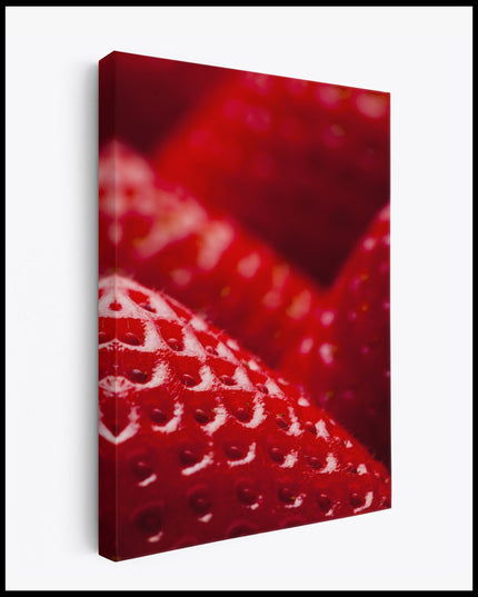 Strawberries Close-Up Canvas