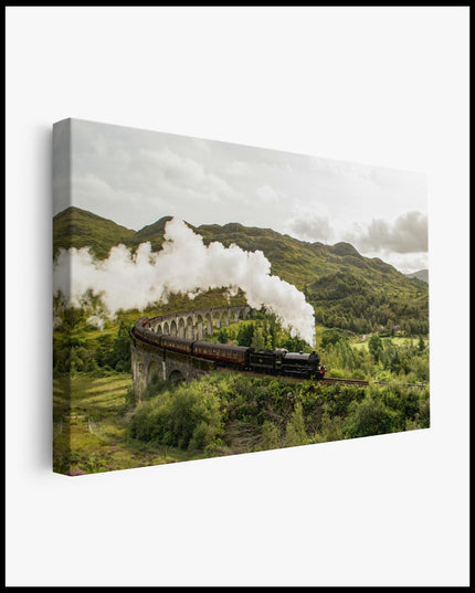 Glenfinnan Viaduct Train Canvas