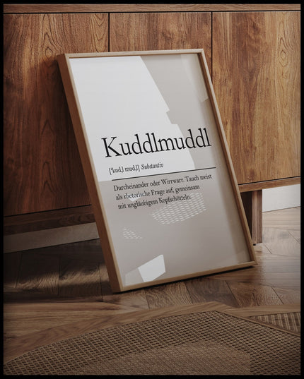 Definition Kuddlmuddl