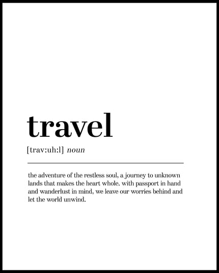 Definition Travel