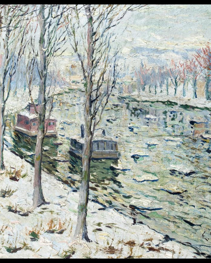 Canal Scene in Winter