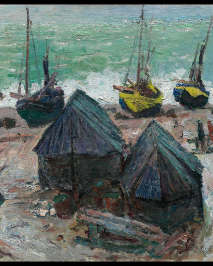 Boats on the Beach at Etretat