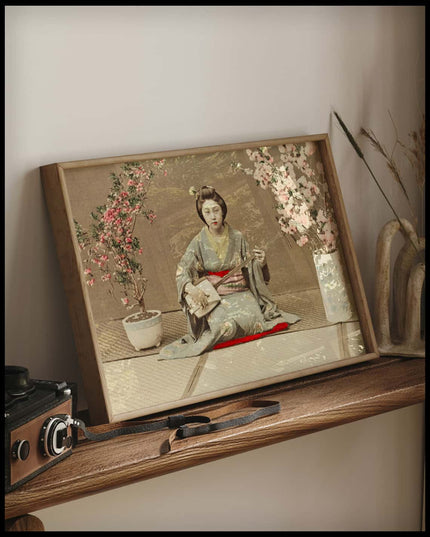 Geisha Playing Samisen