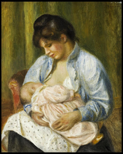 A Woman Nursing a Child