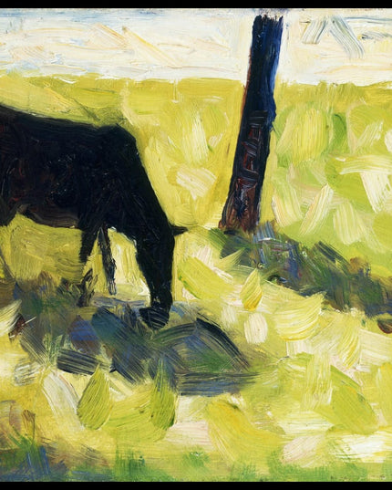 Black Cow in a Meadow