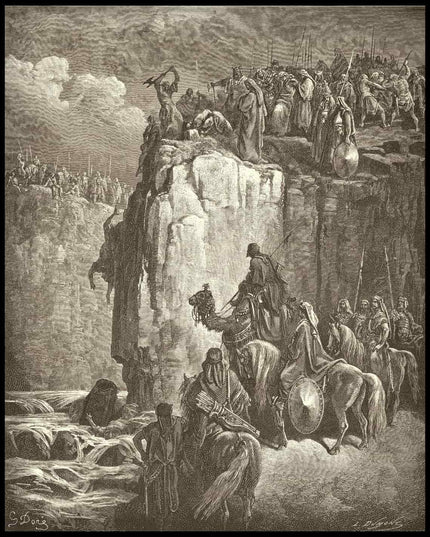 The prophets of baal are slaughtered